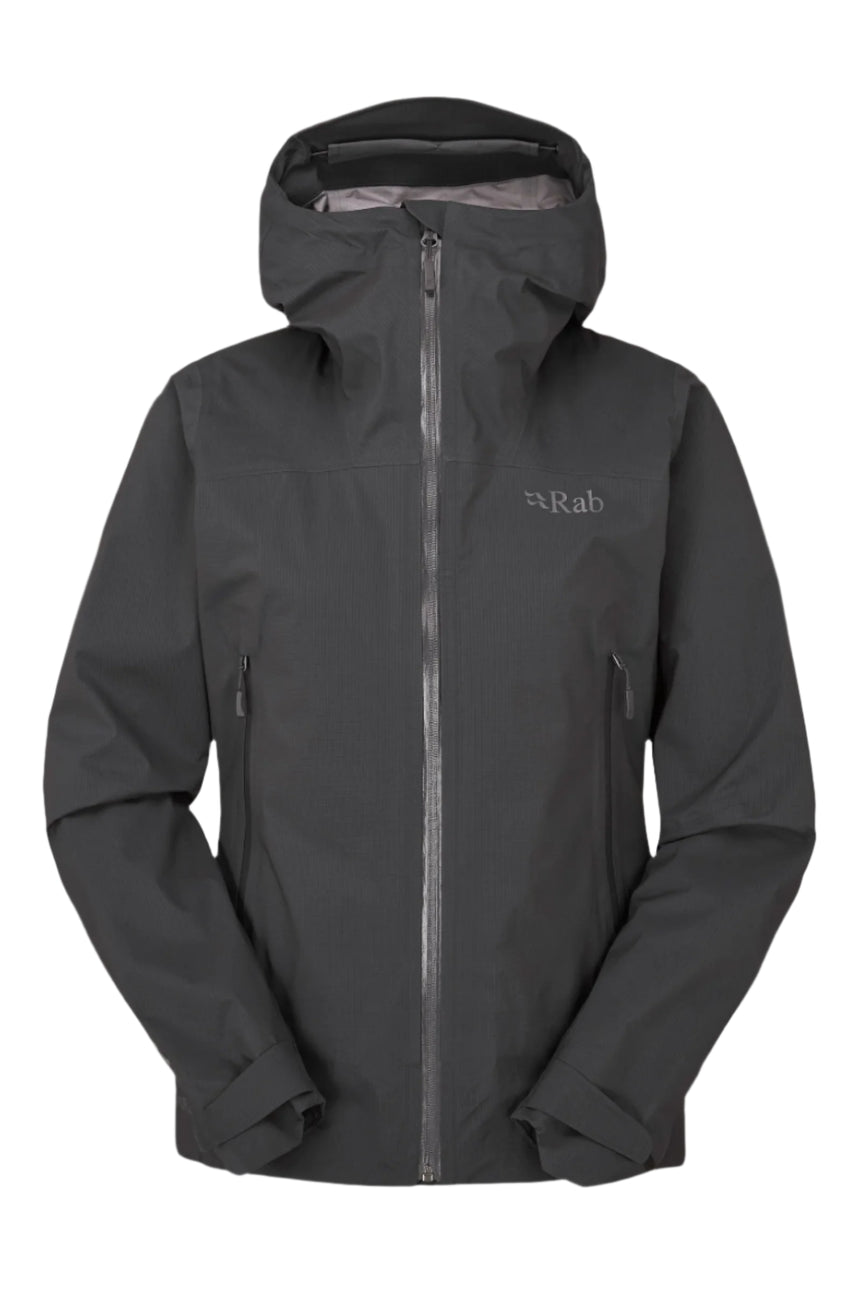 Rab Women's Firewall Light Waterproof Jacket in Anthracite - front