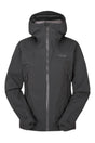 Rab Women's Firewall Light Waterproof Jacket in Anthracite - front
