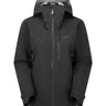 Rab Women's Firewall Mountain Waterproof Jacket in Black - front