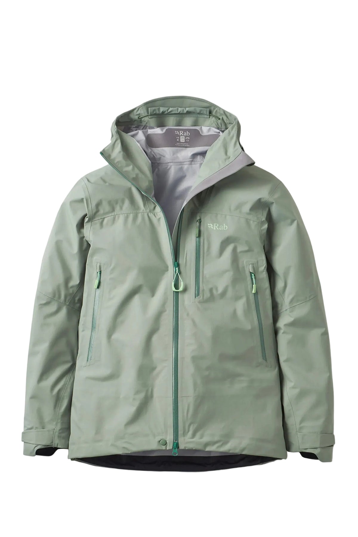 Rab Women's Firewall Mountain Waterproof Jacket in Dark Fig Green - front