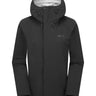 Rab Women's Firewall Waterproof Jacket in Black - front