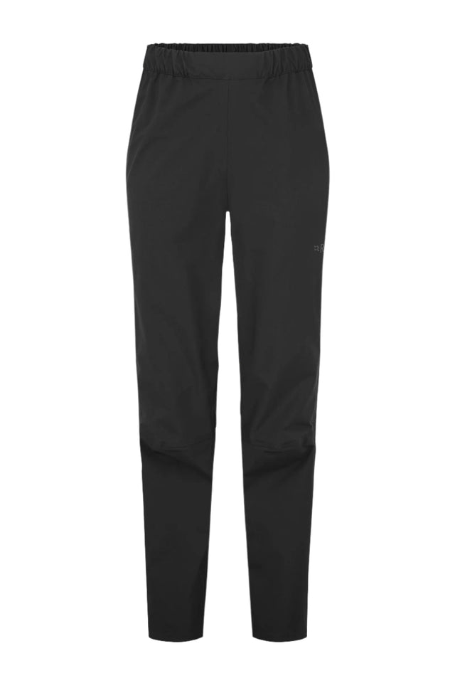 Rab Women's Firewall Waterproof Pants in Black - front