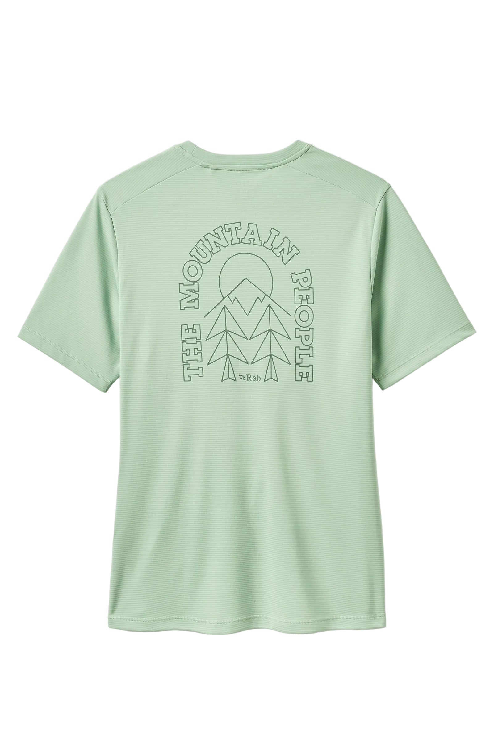 Rab Women's Force Cirque Tee in Fig Green - back