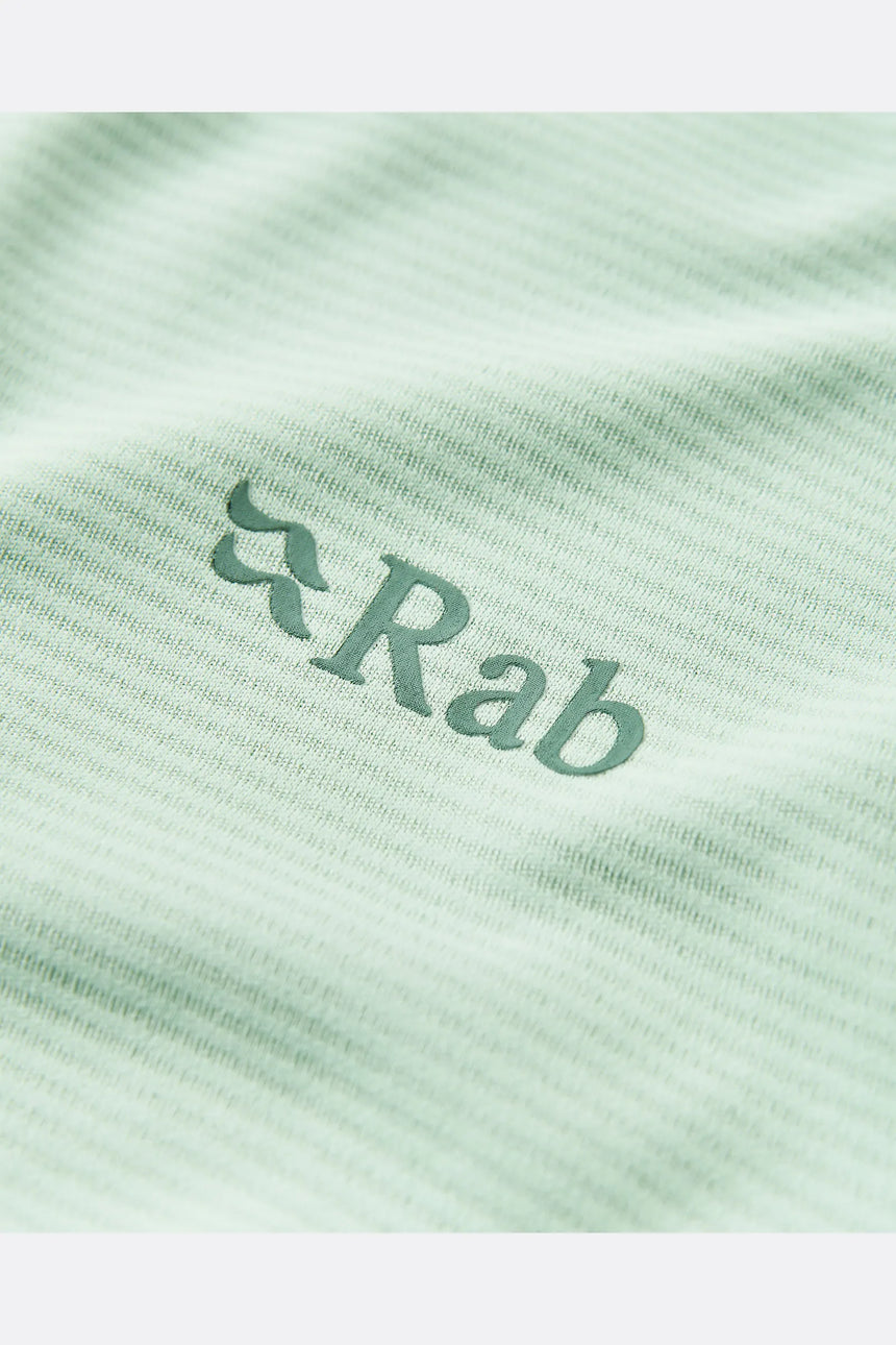 Rab Women's Force Hoody in Fig Green - detail