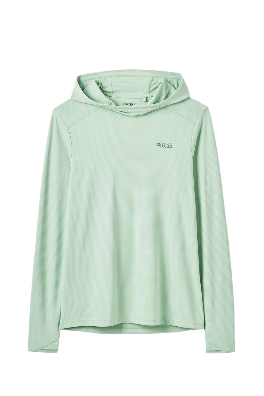 Rab Women's Force Hoody in Fig Green - front