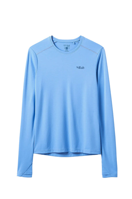 Rab Women's Force LS Tee in Bluebird - Front