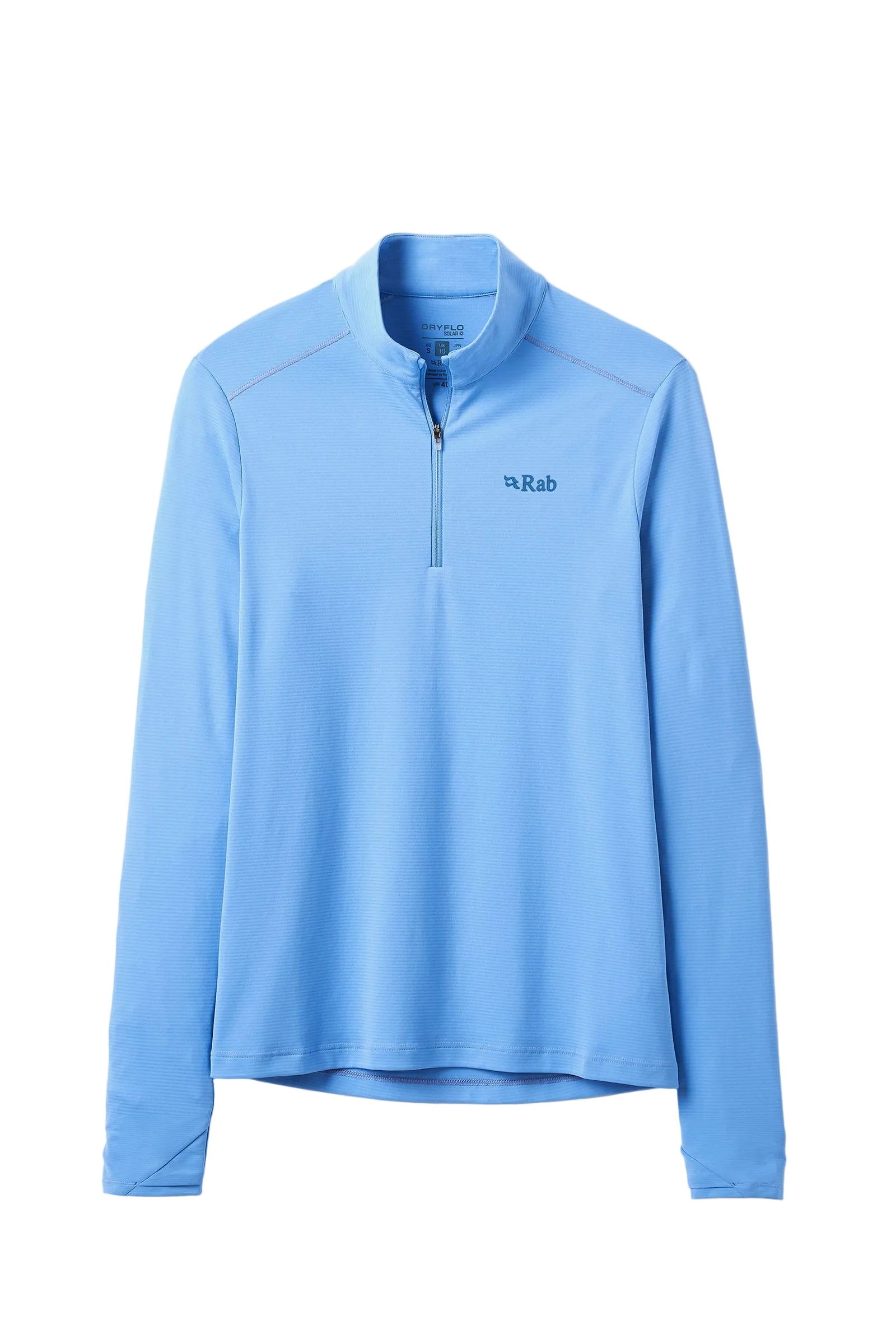 Rab Women's Force LS Zip in Bluebird - front