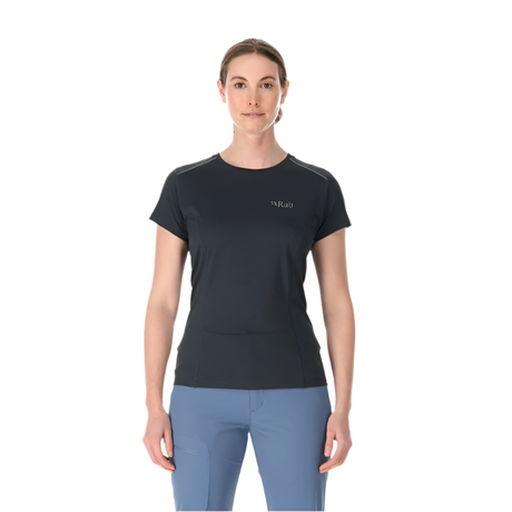 Rab Women's Force Tee in Beluga - Model