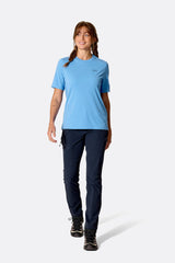 Rab Women's Force Tee in Bluebird - Model Front Alt
