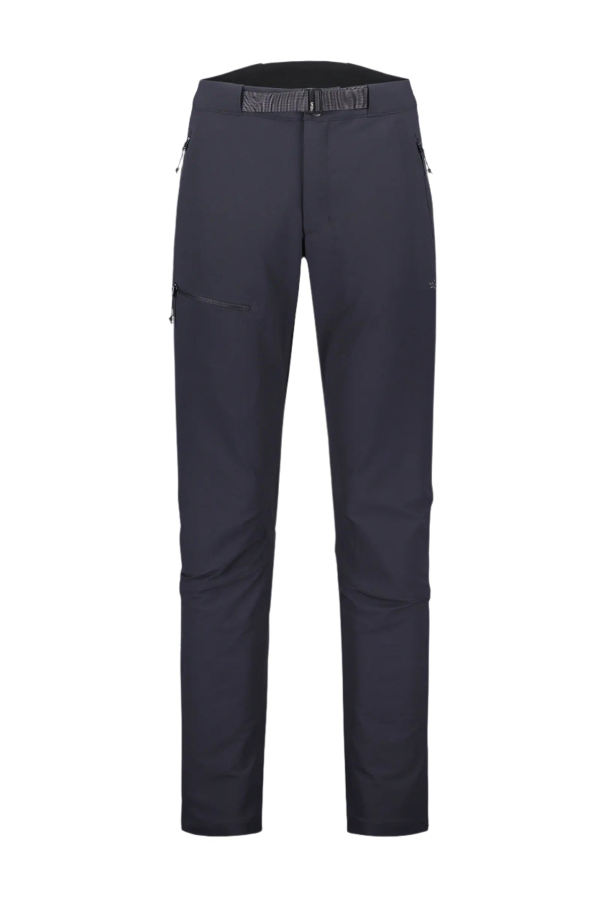 Rab Women's Incline AS Softshell Pants in Ebony (styling reference) - Worn, Front
