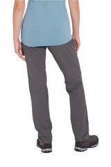 Rab Women's Incline AS Softshell Pants in Graphene - Worn, Waist Detail