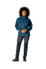 Rab Women's Kangri GORE-TEX Jacket in Tempest Blue - Front Worn Full Length