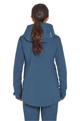 Rab Women's Khroma Converge GORE-TEX Ski Jacket in Tempest Blue - back, worn (reference only, not a stocked colour)