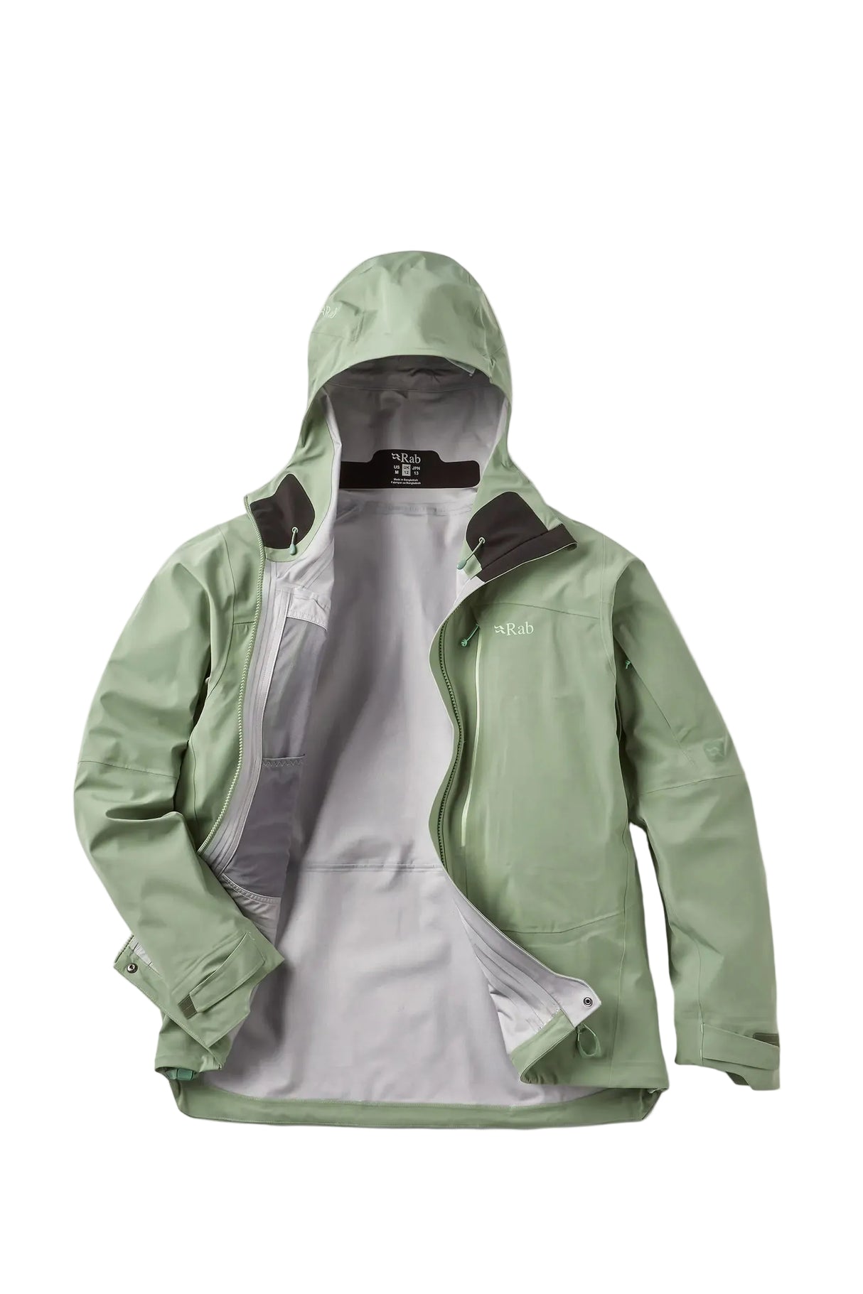 Rab Women's Kinetic Alpine Stretch Jacket - interior, flat lay
