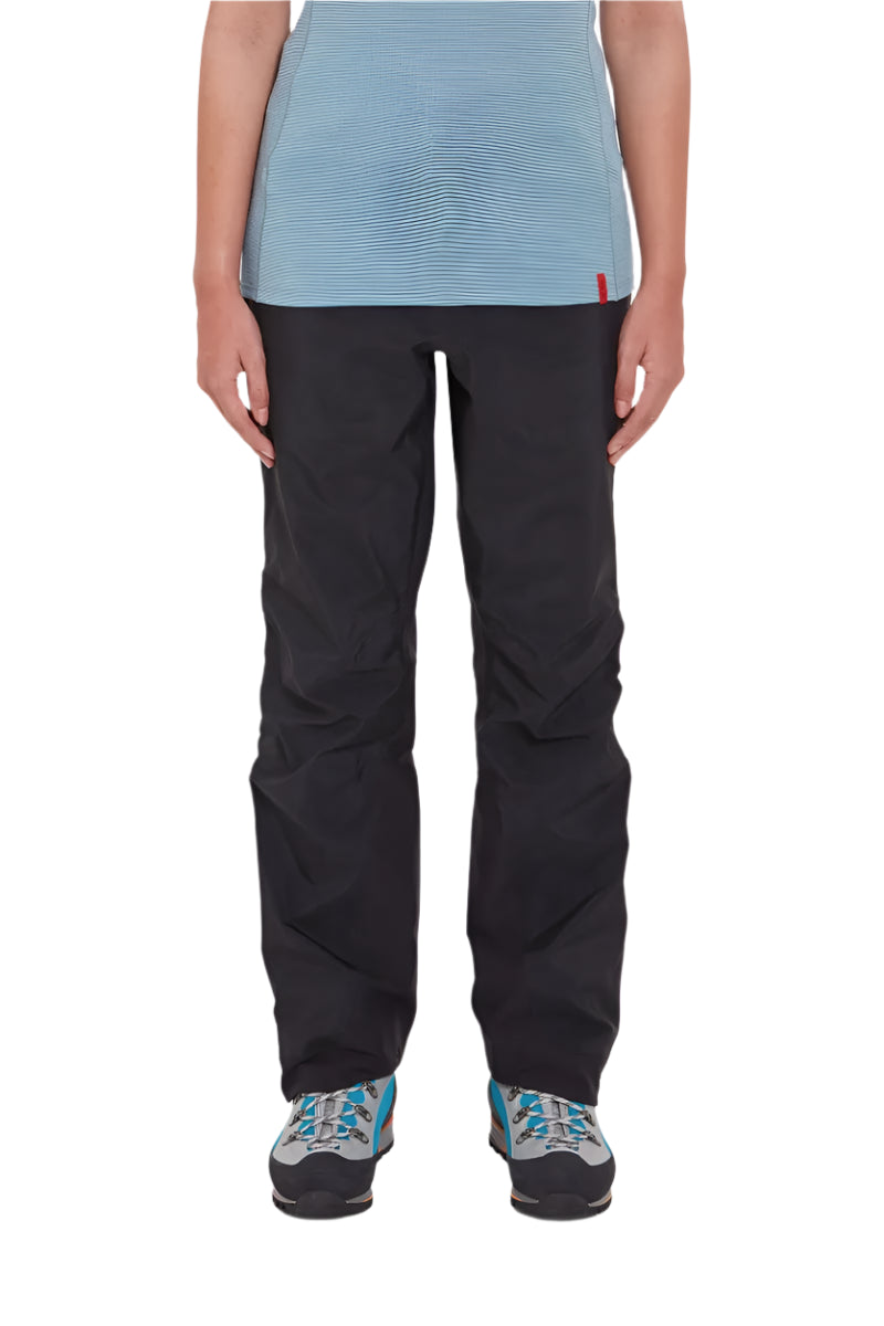 Rab Women's Latok GORE-TEX Pro Pants in Black - worn, front