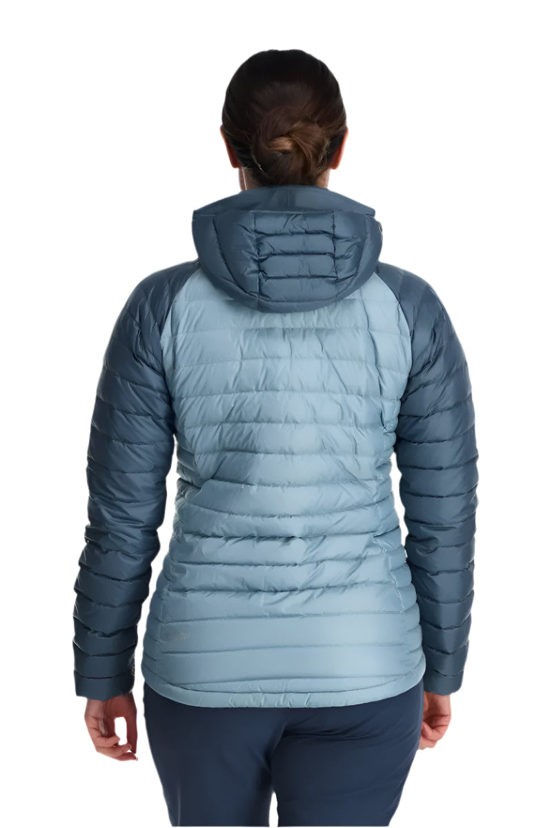 Rab Women's Microlight Alpine Down Jacket in Orion Blue (Reference) - Worn, Back