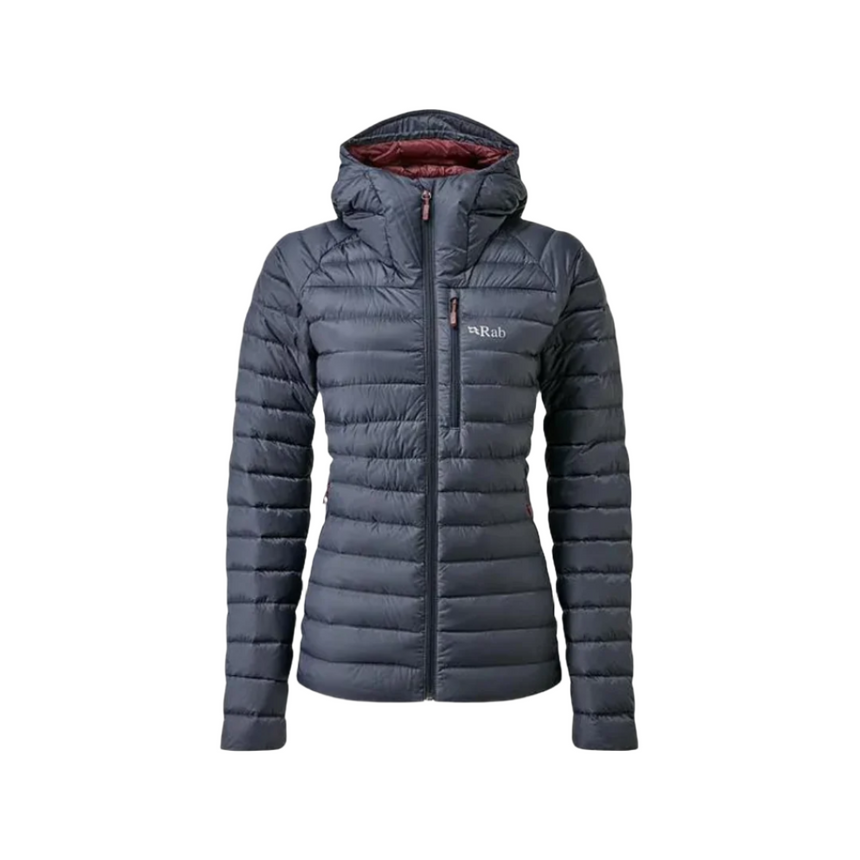 Rab Women's Microlight Alpine Down Jacket in Steel - Front