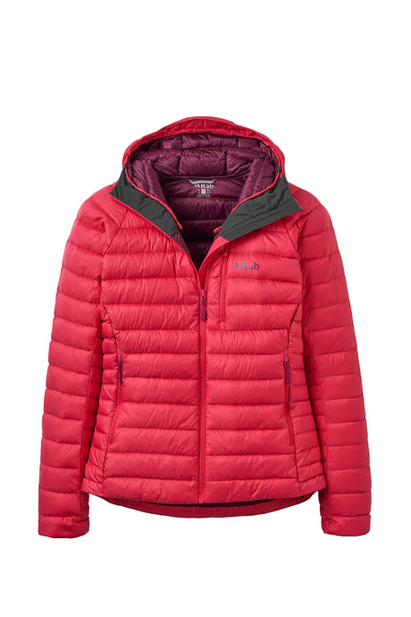 Rab Women's Microlight Alpine Down Jacket in Watermelon - front