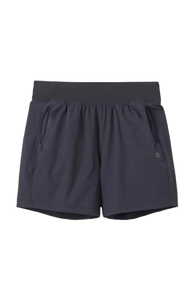 Rab Women's Momentum Shorts in Beluga - flat lay
