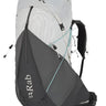 Rab Women's Muon ND50L Hiking Pack in Pewter/Graphene - Front View