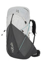 Rab Women's Muon ND50L Hiking Pack in Pewter/Graphene - Front View
