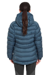 Rab Women's Nebitron Pro Insulated Jacket in Orion Blue - worn back