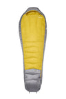 Rab Women's Neutrino Down Sleeping Bag in Zinc/Dark Pollen - front