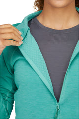 Rab Women's Nexus Hoody in Glacier Blue - hood detail