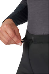 Rab Women's Ocular 3/4 Tights in Black - waistband drawcord detail