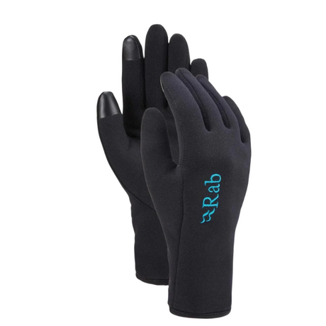 Rab Women's Power Stretch Contact Gloves in Black - Pair