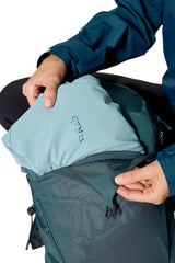 Rab Women's Protium ND18L Day Pack in Orion Blue - Front Stash Pocket Detail