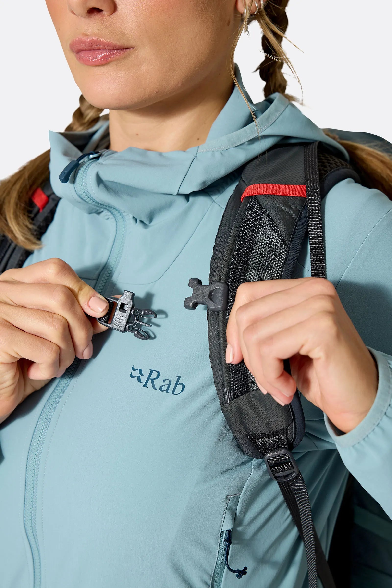 Rab Women's Protium ND18L Day Pack in Orion Blue - Hipbelt Adjustment Detail