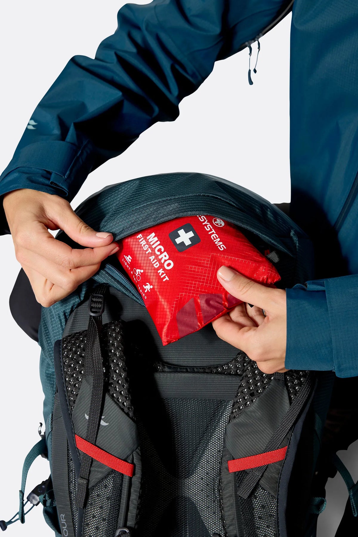 Rab Women's Protium ND33L Day Pack in Orion Blue - Internal Security Pocket Detail