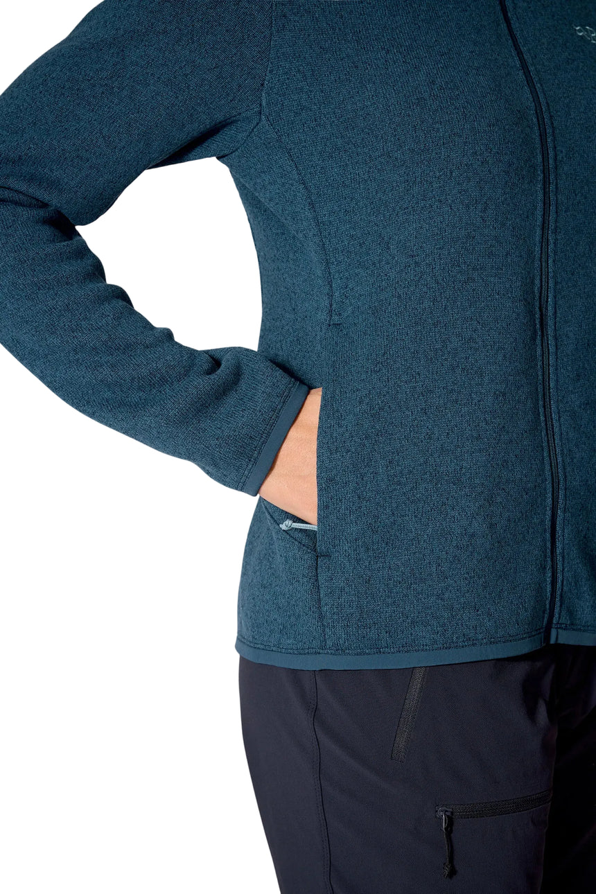 Rab Women's Ryvoan Jacket in Tempest Blue - hip pocket detail