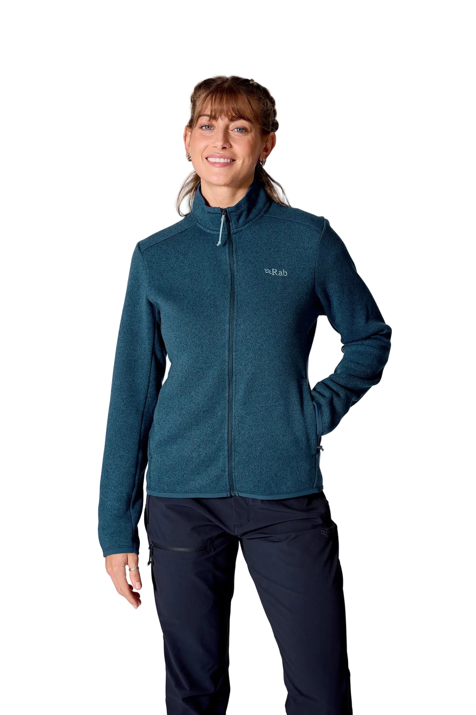 Rab Women's Ryvoan Jacket in Tempest Blue - worn, front