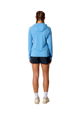 Rab Women's Sonic Hoody in Bluebird - worn