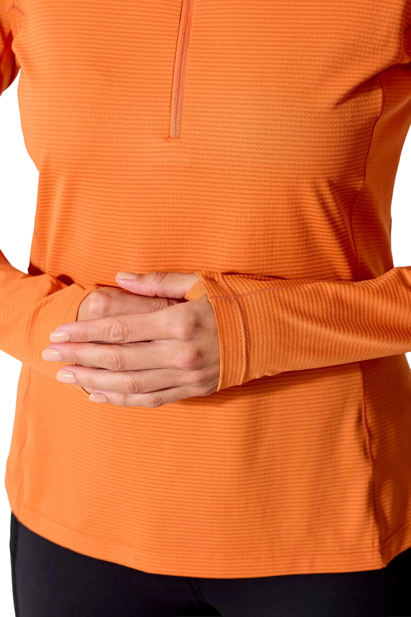 Rab Women's Sonic LS Zip - hem detail