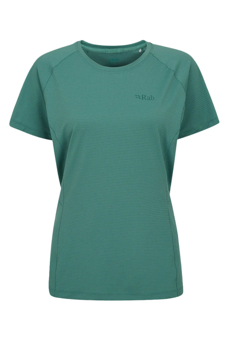 Rab Women's Sonic Tee in Eucalyptus - Front