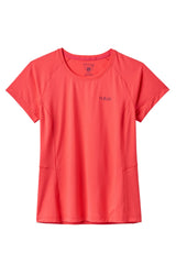 Rab Women's Sonic Tee in Hibiscus - Front