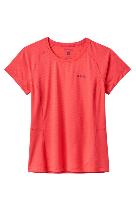 Rab Women's Sonic Tee in Hibiscus - Front