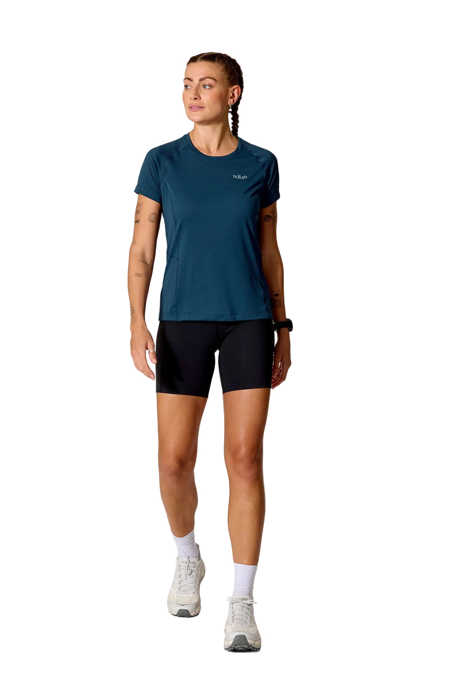 Rab Women's Sonic Tee in Tempest Blue (Reference) - Front Alt