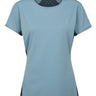 Rab Women's Sonic Ultra Tee in Citadel/Tempest Blue - Front