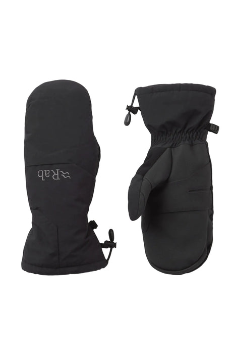 Rab Women's Storm Waterproof Mitts in Black - front