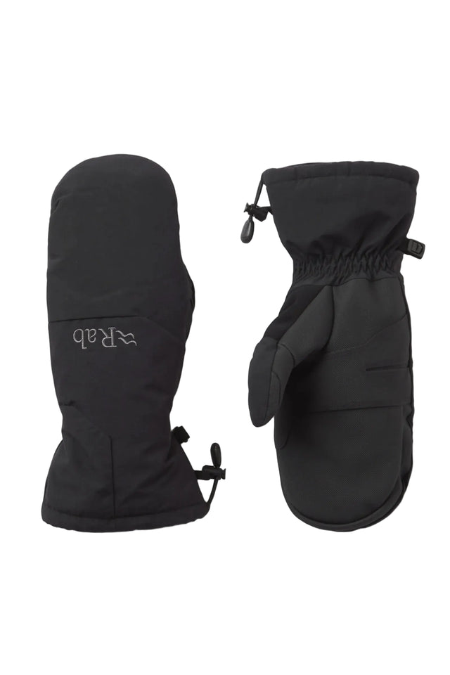 Rab Women's Storm Waterproof Mitts in Black - front
