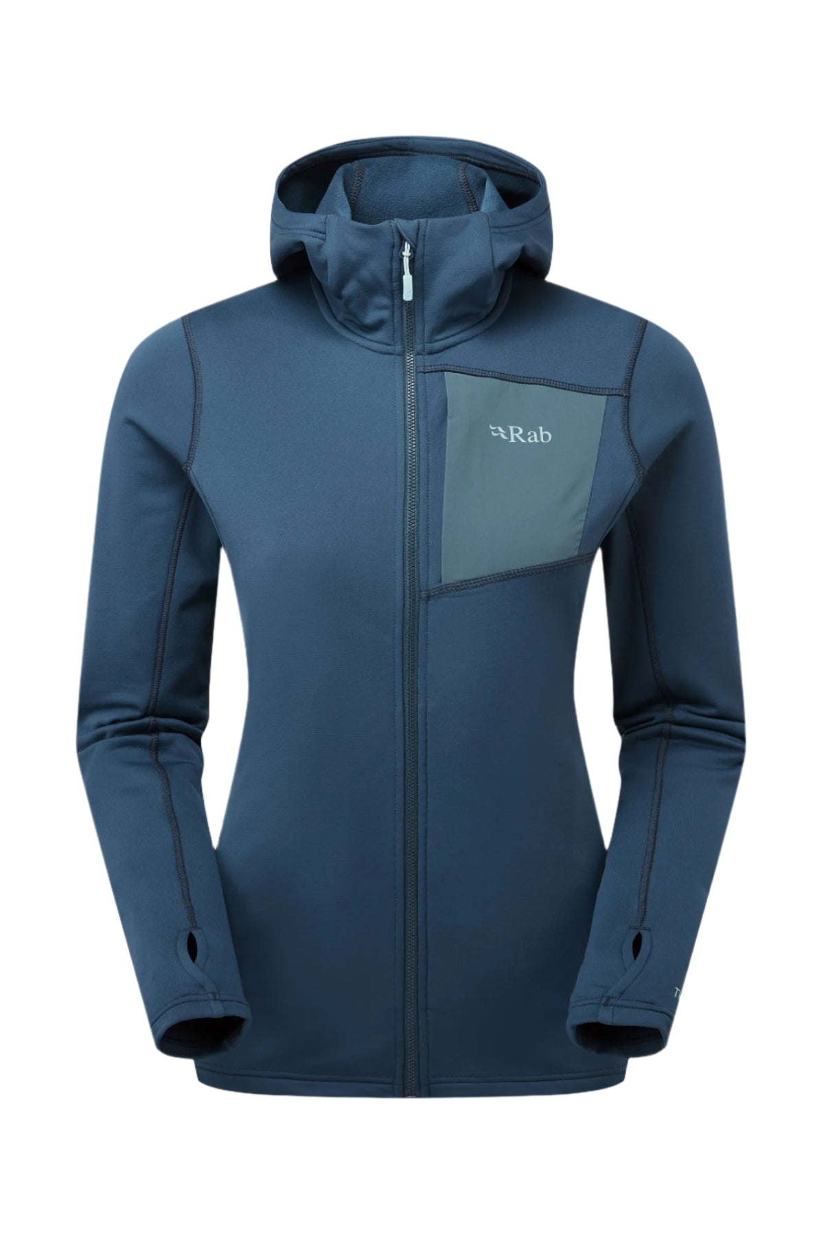 Rab Women's Superflux Hoody in Tempest Blue - front