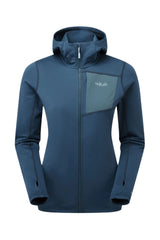 Rab Women's Superflux Hoody in Tempest Blue - front