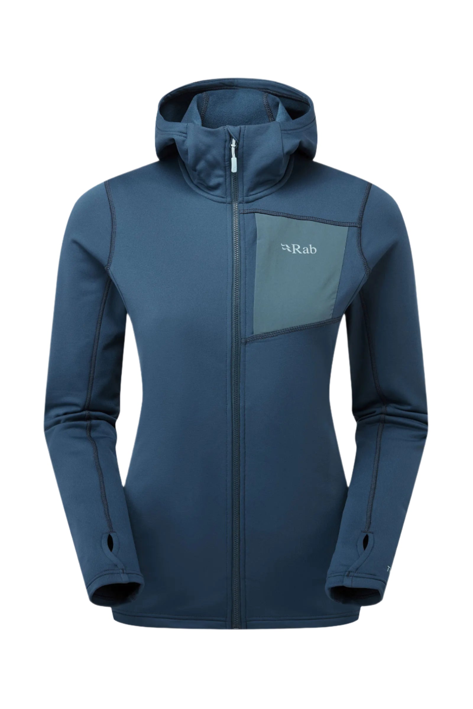 Rab Women's Superflux Hoody in Tempest Blue - front