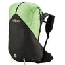 Rab Women's Syclon XP ND 28L Waterproof Pack in Black/Dark Fig Green - Harness Standalone