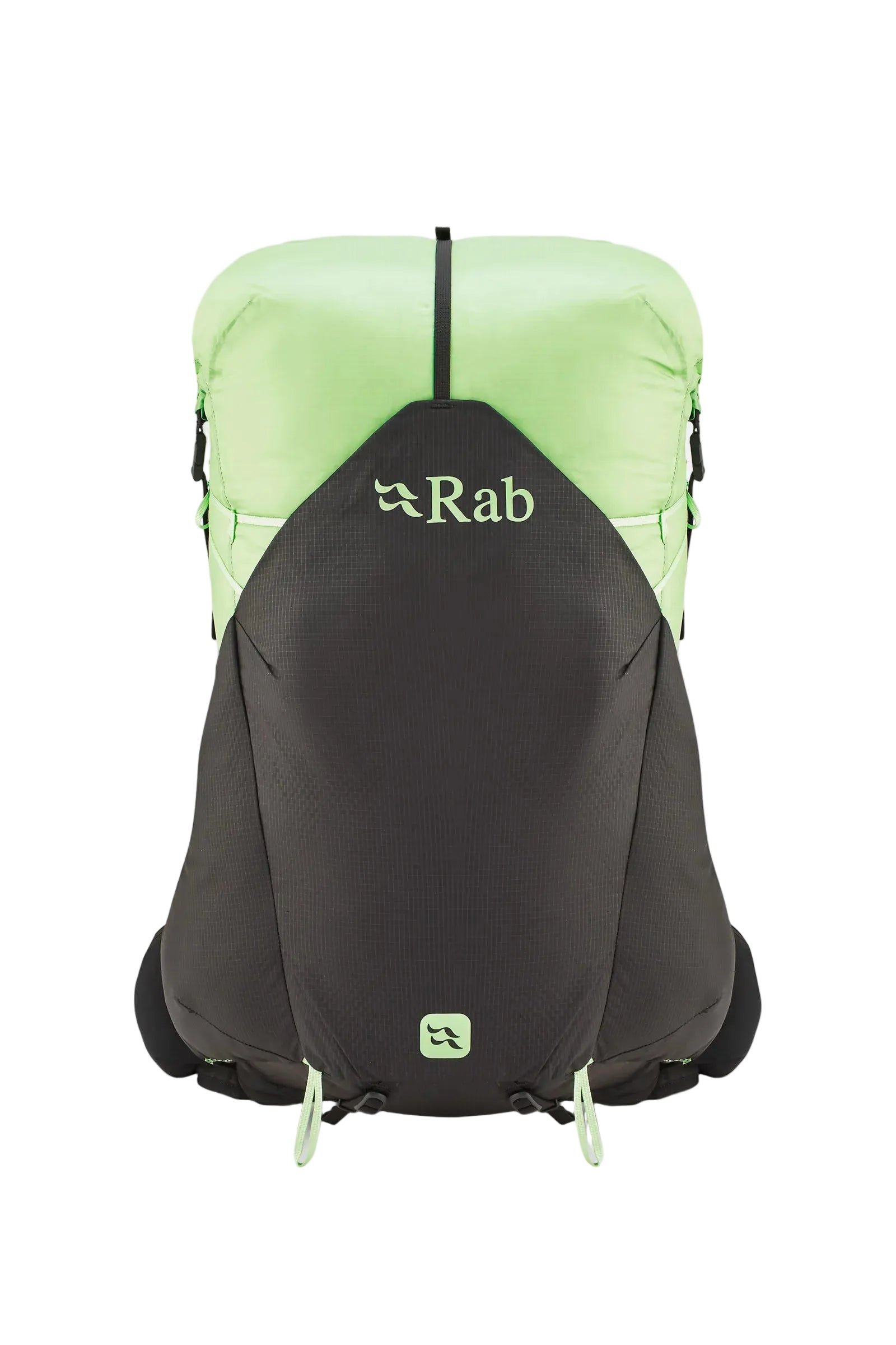 Rab Women's Syclon XP ND 38L Waterproof Pack in Black/Dark Fig Green - Back Standalone