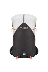 Rab Women's Syclon XP ND 38L Waterproof Pack in Black/Dark Pewter - Back System Detail